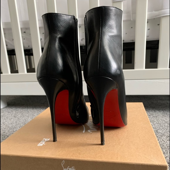 Fannylove Booty - 120 mm Low boots - Calf leather - Black  Christian Louboutin Fifi Booty 120